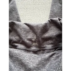 OFFLINE by Aerie Charcoal Gray Heather Joggers Foldover‎ Waistband Small S thumbnail 5
