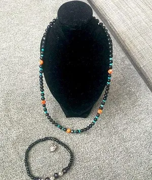 Western Inspired Seed Bead Choker plus bracelet thumbnail 1