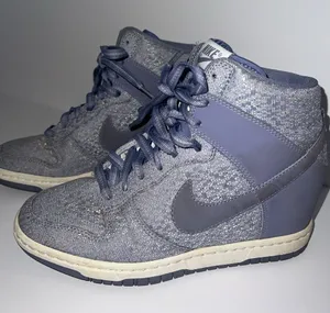 Nike Women's High-Top Wedge Athletic Shoes in Slate Gray thumbnail 1