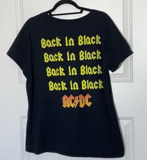 AC/DC Back in Black Band Tee 2X thumbnail 2