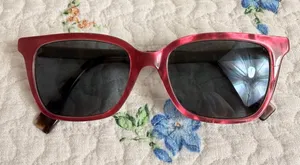 Fendi Pink Square Women's Sunglasses with Dark Lenses FF 0077 E17 140 thumbnail 1