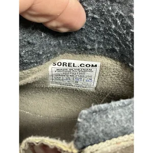 Womans Sorel Water Proof Ankle Boots 8.5 Taupe Side Zip Low Heel thumbnail 8