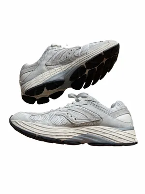 Saucony Off-White/Light Gray Mesh Athletic Sneakers thumbnail 5