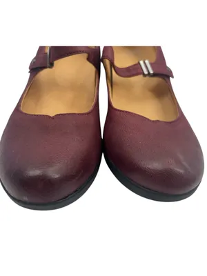 Dansko Callista Burnished Nubuck mary Jane shoes Wine sz 40 thumbnail 3
