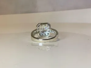 Silver Toned Crystal Ring thumbnail 4