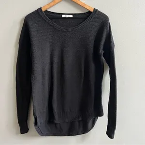 Madewell Chronicle Textured Pullover Sweater Black Size Small Crewneck Sweater thumbnail 3