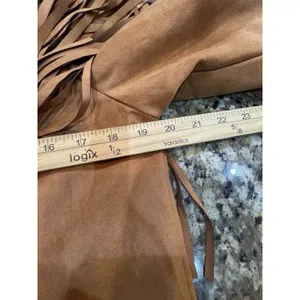WeWoreWhat Fringe Jacket Acorn Size XS Western Cowgirl Oversized thumbnail 10