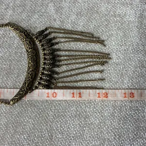 Paparazzi Fringe Fashion Brass Statement Necklace thumbnail 6