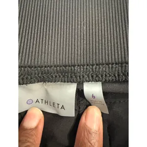 Athleta Brooklyn Ankle Pants Black Tapered Stretch‎ Travel Trousers Size 6 thumbnail 4