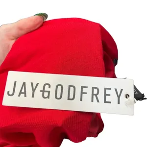 JAY GODFREY Halter Neck Jersey‎ Red Maxi Dress Gown Size 6 thumbnail 9