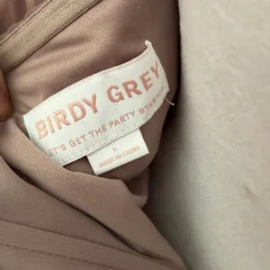 NWT Birdy Grey Kira Chiffon w Slit One Shoulder Toffee Bridesmaid Dress Womens L thumbnail 6