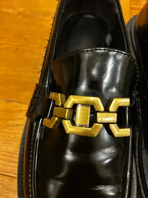 Primark Women's chunky platform Loafers with Gold Chain Accent size 7 thumbnail 6