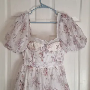 Bardot White Mini Dress with Pink Floral Print thumbnail 7