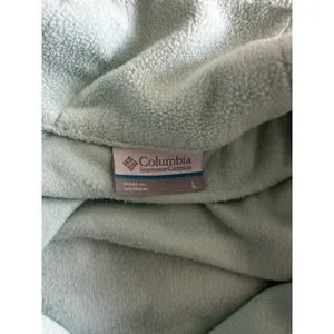 Columbia Women's Light Aqua Fleece 1/4 Zip Pullover Sweatshirt Long Sleeve Large thumbnail 4