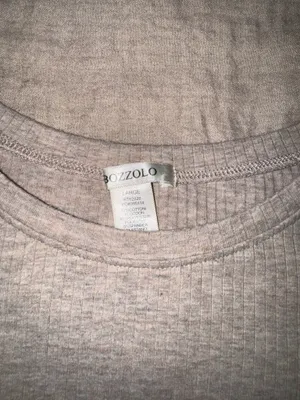 Beige Ribbed Top thumbnail 2