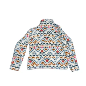 Eddie Bauer Midweight Plush Quarter zip fleece Pullover Sweater Southwestern thumbnail 2