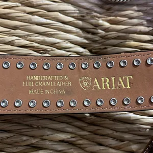 Ariat 2008 limited edition buckle. Handcrafted full grain leather. thumbnail 12