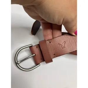 American Eagle Belt Womens XS Brown Excellent Leather D-Ring Casual Classic thumbnail 2