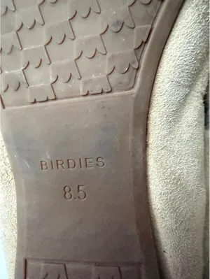 Birdies Beige Suede Loafers with Faux Fur Lining, Size 8.5 thumbnail 5