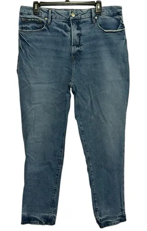 Good American The Weekender Jeans‎ Women's 14/32 Indigo Stretch Denim thumbnail 1