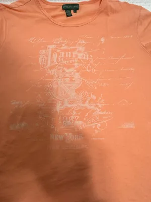 Ralph Lauren Orange Short-Sleeve Graphic Crewneck Tee thumbnail 5