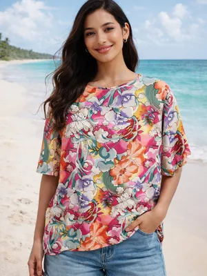 Multicolor Floral Short thumbnail 1