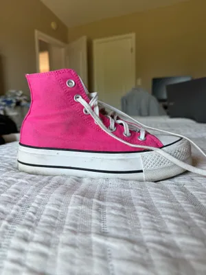 Hot Pink Platform Converse High-Top thumbnail 6