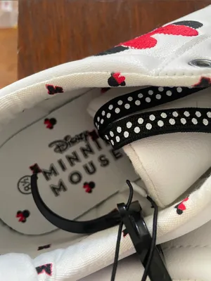 White womens Minnie Mouse sneakers new size 8.5 and 9.5 thumbnail 6
