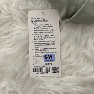Lululemon Align Tank Top Fog Green Size 4 thumbnail 8