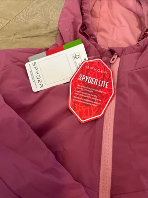 Spyder Women's Spyderlite Jacket with Hood, Rosewood, Size Large, NWT thumbnail 7