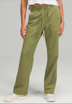 Lululemon Loungeful Straight Leg Pant Bronze Green size 4 thumbnail 1