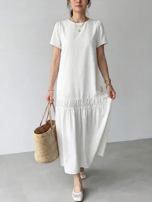 Emery Rose short-sleeve dropped waist maxi dress thumbnail 3