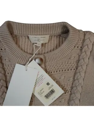 Sézane NWT Rebecca cardigan beige SZS bust 32 thumbnail 4