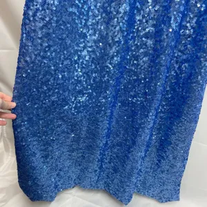 Azazie women's baby blue sequin high neck jeweled‎ maxi formal gown prom dress 6 thumbnail 3