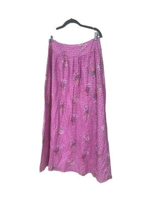 LoveShackFancy Aventi Eyelet Floral Maxi Skirt Pink Parade Romantic Size 10 New thumbnail 3