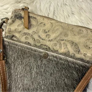 Myra Bag Hair-On Hide Crossbody Bag Western Boho Cowhide thumbnail 7