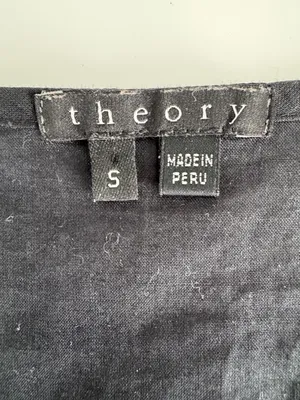 Theory Sleeveless Tie-Neck Camisole. Black. Size small thumbnail 3
