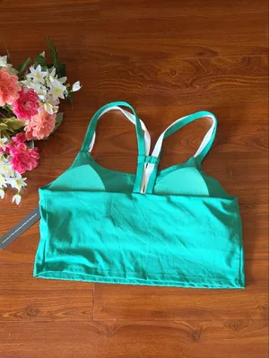 BNWT Sports Bra, Green Double-Strap, Size XL thumbnail 2