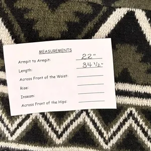NWT!! FRYE Patterned Cozy Cardigan Sweater Burnt Olive Combo Green X-Large thumbnail 14