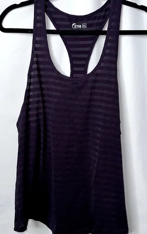 Zyia Active Womens Size XL Plum Cubana Racerback Sleeveless Yoga Workout Tany thumbnail 1