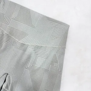 Gymshark Elevate Geometric Print Cycling Gym‎ Shorts Taupe Tan Medium thumbnail 4
