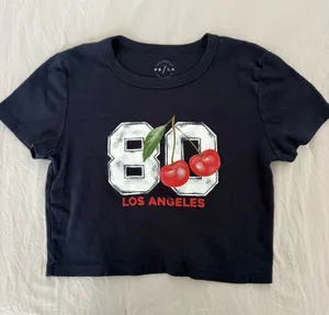 PS/LA PacSun Navy Crop Top thumbnail 1