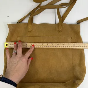 Madewell The Medium‎ Transport Tote Corduroy Suede Edition Crossbody Strap Gold thumbnail 15