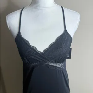 NWT INC International Concepts Black Chemise with Spaghetti Straps thumbnail 4