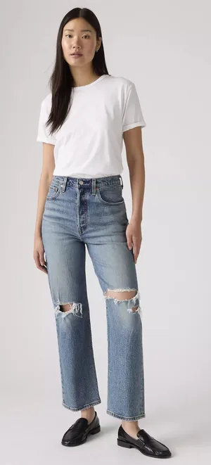 Levi’s jeans, rib cage straight ankle thumbnail 1