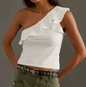 Maeve Ruffle One Shoulder Top thumbnail 1