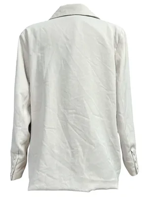 Peppermayo Italian Cities Oversized Tan Blazer Size US 8 Officewear Quiet Luxury thumbnail 3