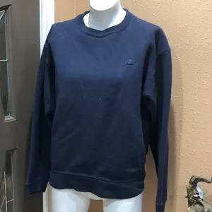 Champion navy blue pullover sweatshirt thumbnail 2