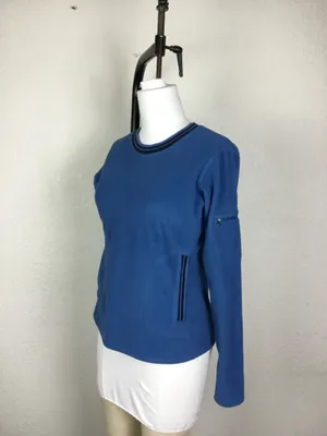 Patagonia Size M Rear Vintage Sweatshirt Women's Blue Fleece Soft Sweater Warm thumbnail 2