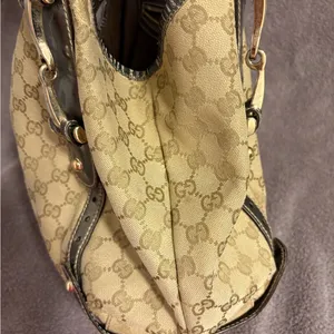 Gucci Pelham Canvas Shoulder Bag with Metallic Strapes thumbnail 13